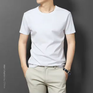 T-shirt vierge sans étiquette pour homme, 180 g/m², 100 % coton, vente en gros, qualité supérieure, directement de l'usine - Product Image 2