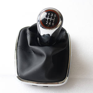 Palanca de cambios de cuero para coche, palanca de cambios ergonómica de 5 y 6 velocidades para Volkswagen Golf 4 - Product Image 5