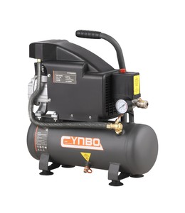 Compresor de Aire de Pistón de Accionamiento Directo de 1.5HP 1.1KW con Bomba, Tanque Refrigerado por Aire de 8L 9L 10L, Portátil Industrial, Alimentación CA, Sin Aceite - Product Image 1