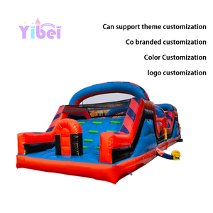 Parcours d'obstacles gonflable multifonctionnel <span class=keywords><strong>fantastique</strong></span> avec grand toboggan, aventure interactive en plein air pour le plaisir des enfants, château gonflable - Product Image 3