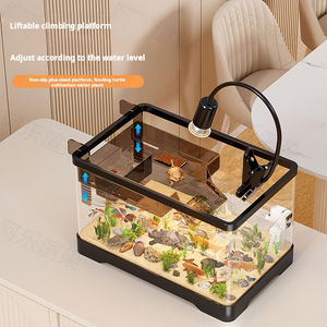 Petit réservoir <span class=keywords><strong>d</strong></span>'aquarium de bureau carré de style moderne <span class=keywords><strong>espace</strong></span> pour animaux de compagnie en plastique écologique pour les espèces de poissons - Product Image 4