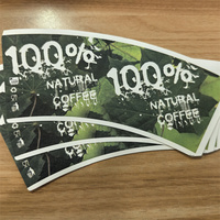 Gobelet en papier biodégradable à paroi simple de haute qualité pour boissons et bières, couleurs personnalisées, vente en gros