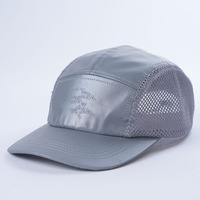 5 casquettes de camping réfléchissantes panneau impression personnalisée logo chapeaux de course usine ODM OEM