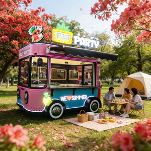 Carritos de comida móviles personalizados, totalmente equipados, ideales para puestos de comida callejera y muy populares entre los restaurantes. - Product Image 1