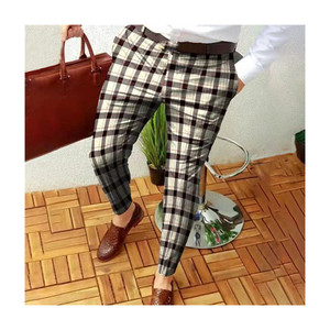 Pantalon slim pour homme, imprimé, respirant, 100% polyester, avec poches, pantalon décontracté pour l'extérieur - Product Image 6