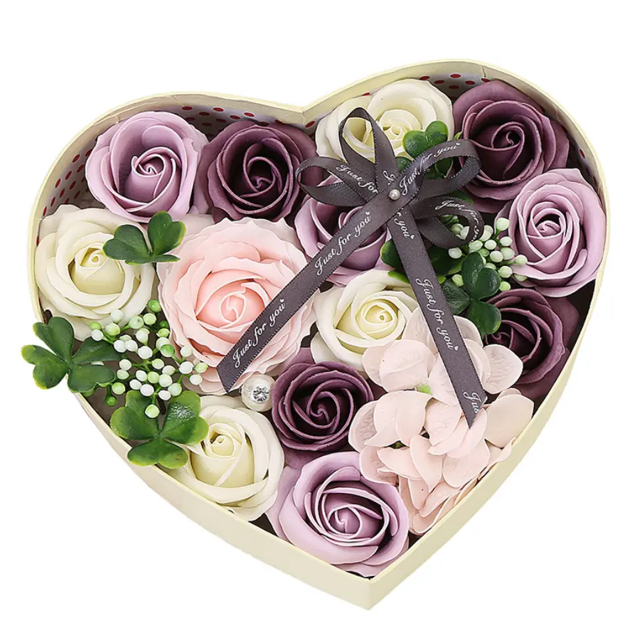 फैक्टरी कस्टम मीठा आयताकार गुलाब गुलदस्ता प्रदर्शन पैकेजिंग आश्चर्य उपहार गहरे प्रेम माँ फूल बॉक्स पिता दिवस उपहार बॉक्स