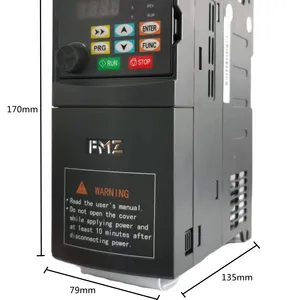 Pabrik Harga Rendah 2,2 KW Inverter Frekuensi Umum Fase Tunggal Ac Drive 2 Hp Satu Fase Tegangan Rendah Vfd