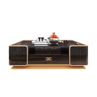 Table console de luxe italienne, meuble TV de luxe, combinaison pour salon, villa, nouvelle table basse en acier inoxydable