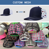 Fabricant de Casquettes de Baseball Richardson 112 en Maille Unie, Personnalisées avec Patch Brodé en Cuir Tressé et Logo, à 6 Panneaux