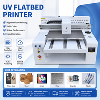Impresora UV Plana Pequeña 6050, Máquina de Inyección de Tinta a Color de Gran Formato para Carcasas de Teléfono Móvil, Etiquetas de Cristal, Acrílico, Metal, Flex, Huevos