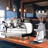 Machine à café expresso professionnelle 2 groupes en acier inoxydable, 9 bars de pression, pour barista, idéale pour les cafés