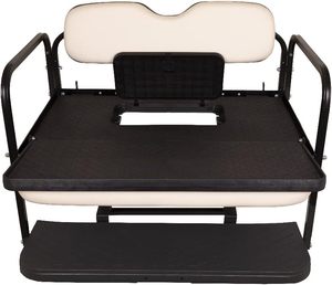 Kit de asiento trasero de carrito de golf a prueba de herrumbre de alta calidad con marco de acero para Club Car Precedent Tempo y carros de golf en adelante - Product Image 5