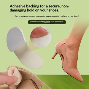 Coussinets de talon en faux daim résistants à l'usure, antidérapants et anti-glissement, ajustables, taille universelle pour chaussures à talons hauts et mocassins - Product Image 4