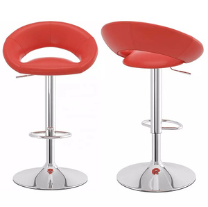 Chaises <span class=keywords><strong>de</strong></span> <span class=keywords><strong>bar</strong></span> en cuir Tabourets <span class=keywords><strong>de</strong></span> <span class=keywords><strong>bar</strong></span> modernes à hauteur <span class=keywords><strong>de</strong></span> comptoir Ensemble <span class=keywords><strong>de</strong></span> <span class=keywords><strong>4</strong></span> chaises <span class=keywords><strong>de</strong></span> salle à manger Tabourets <span class=keywords><strong>de</strong></span> <span class=keywords><strong>bar</strong></span> pivotants et réglables avec dossier - Product Image 4