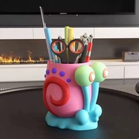 Porte-stylo créatif en forme d'escargot, boîte de rangement, organisateur de bureau de grande capacité pour le bureau et les étudiants