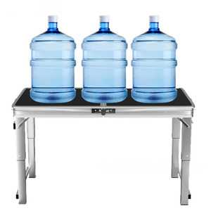 Tavolo da Campeggio Moderno in Lega di Alluminio, Pieghevole, Rettangolare, Portatile per Giardino, Parco, Picnic e BBQ - Product Image 4