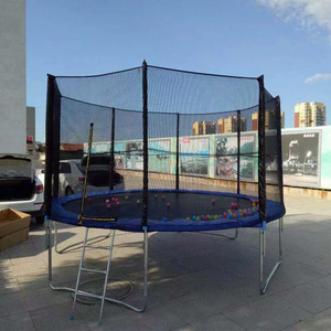 <span class=keywords><strong>Cama</strong></span> Elástica Interior Personalizable al por Mayor, Material de PVC Suave y Plegable, Escalera de Salto Segura para Niños, Red de Protección, 14 pies - Product Image 3