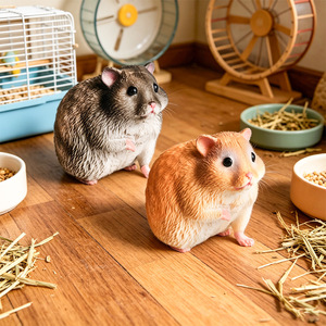 Modelos de juguetes de animales de simulación cognitiva sólida y precisa para niños: Hámster, <span class=keywords><strong>erizo</strong></span>, zorro auricular, armadillo, oso de las antenas, antípilas. - Product Image 2