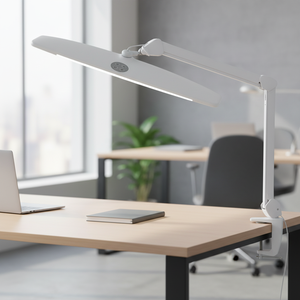 Lampe de bureau <span class=keywords><strong>LED</strong></span> à intensité variable et protection oculaire, avec bras articulé flexible long, idéale pour l'architecture, les postes de travail professionnels et les salons de manucure - Product Image 4