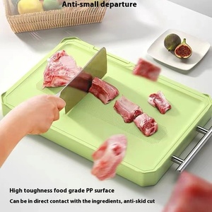 Planche à découper double face antibactérienne en PP, épaisse, pour la cuisine - Product Image 3