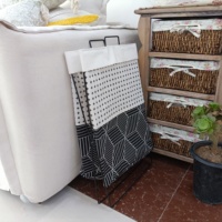 Panier à linge sale pliable en tissu recouvert de film panier à linge étanche