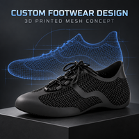 Chaussures en résine imprimées en 3D sur mesure, baskets à lacets pour le prototypage de chaussures