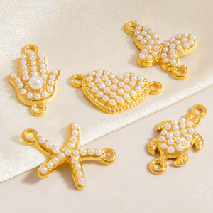 Colgantes temáticos de la serie Pearl Ocean con perlas AAA en engaste de bisel, accesorios de joyería unisex para uso diario. - Product Image 1