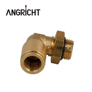 Латунная муфта с нажимной кнопкой с наружной резьбой, фитинг для труб, локтевой адаптер, запчасти для грузовика - Product Image 2