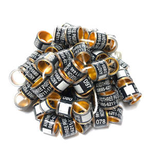 Fabrika doğrudan satış yüksek kalite FCI tedarikçisi özelleştirilmiş kişisel güvercin yüzükler alüminyum 7.5mm boyutu 11 yarış güvercinler bacak yüzükler - Product Image 3