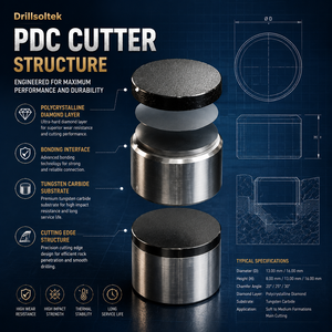 Coupe-diamant compact sur mesure <span class=keywords><strong>PDC</strong></span> 1308 1313 1613 1616 pour fabricant de forets - Product Image 2