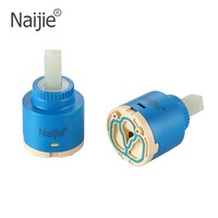 Noyau de valve pour robinets de salle de bain et de cuisine, rotation inversée de 35 mm, noyau de valve en céramique pour mélange d'eau chaude et froide