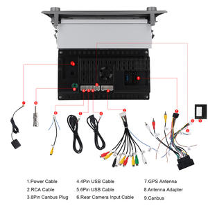 Hikity pour <span class=keywords><strong>Alfa</strong></span> <span class=keywords><strong>Romeo</strong></span> <span class=keywords><strong>MITO</strong></span> 2008-2016 <span class=keywords><strong>Autoradio</strong></span> Android 7'' 4+64G Audio de voiture Stéréo de voiture CarPlay sans fil Android Auto GPS WIFI OEM - Product Image 5