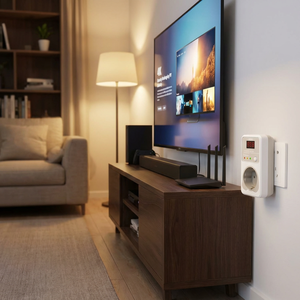 Protector de Voltaje Electrónico Monofásico de 50Hz, 230V, 16A, con Pantalla, para Electrodomésticos como Televisores y Refrigeradores, Protección Contra Sobretensión y Bajo Voltaje - Product Image 3