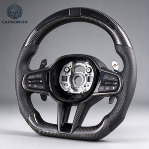 Volante Deportivo de Fibra de Carbono y Cuero para G20/G30/G21/G80/G16/G32/G82/G87/G90/G01/G60/G22, 3 Brazos, Personalizable - Product Image 1