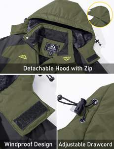 Giacca Invernale da Uomo per Esterni con Cappuccio Personalizzata, Cappotto Antivento, Giacca da Lavoro Personalizzata - Product Image 3