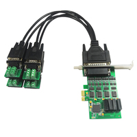 Tarjeta serie PCIe RS-422/485 de 4 puertos con chipset XR17V354 para PC industrial
