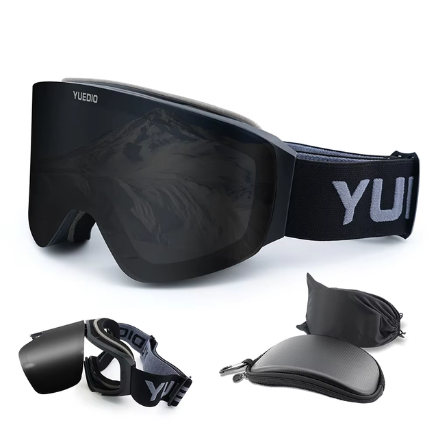 Flip-Up Ski Goggles with Dual-Layer Anti-Fog UV400 Lenses TPU Frame Adjustable Strap for Maximum Comfort and Performance