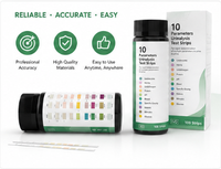 Bandelettes de test urinaire URS-10T, 10 paramètres, kit d'analyse d'urine, bandelettes de test urinaire médical