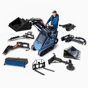 SK650 Ketten-Kompakt lader mit Bagger Einfacher Bagger lader und Schwenk bagger zum Verkauf - Product Image 1