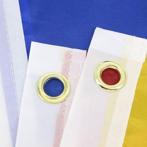 Banderas Colombianas de Poliéster Impresas en Serigrafía, Rojas, Amarillas y Azules, de 3x5 pies, con Logotipo Personalizado al por Mayor - Product Image 4