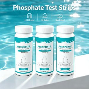 Bandes de test de <span class=keywords><strong>phosphate</strong></span>, bandes de test d'eau à large plage 0-1000 ppm pour la détection du <span class=keywords><strong>phosphate</strong></span>, 50 bandes - Product Image 1