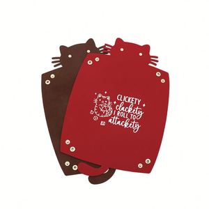Bandeja de Dados de Cuero PU con Forma de Gato, Linda y Moderna, para Juegos de Mesa, Organizador de Escritorio Impermeable, Venta al por Mayor - Product Image 5