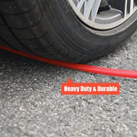 Tuyau de compresseur d'air durable 1/4"X100FT en polyuréthane (PU) renforcé avec raccords rapides et coupleurs 1/4 po bleus