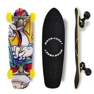 Rodas de Skate Skateboard blinkende Räder, Surfbrett 32-Zoll-Surf-Skateboard für Erwachsene, Surf Skateboard Carver