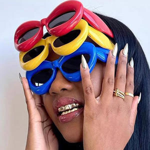 卸売フローティングサングラス女性男性特大猫アイシェードファッションクレイジー面白い泡パーティーサングラス - Product Image 3