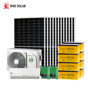 Ar condicionado de célula solar off grid de alta qualidade 1HP 1.5HP 2HP 3HP para uso doméstico Ar condicionado solar DC