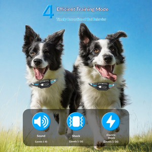 Neues wasserdichtes Hundetrainingshalsband - Fernbedienung mit LED-Licht, Vibrations- und Schockmodi, 1000m Reichweite - Product Image 2