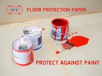 Rouleau de papier brun de protection de sol non couché 450 GSM gaufré haute spécification qualité export vente en gros usine Thaïlande
