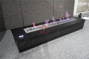 CE moderno camino elettrico interno in metallo pozzo del fuoco con automatico Bio-etanolo bruciatore decorazione per la casa etanolo Kamin inserti riscaldatori - Product Image 4