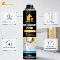 Mousse PU à haute expansion, adhésif polyuréthane, scellant pour joints et isolation, forte adhérence, bois, béton, métal - Utilisation en emballage